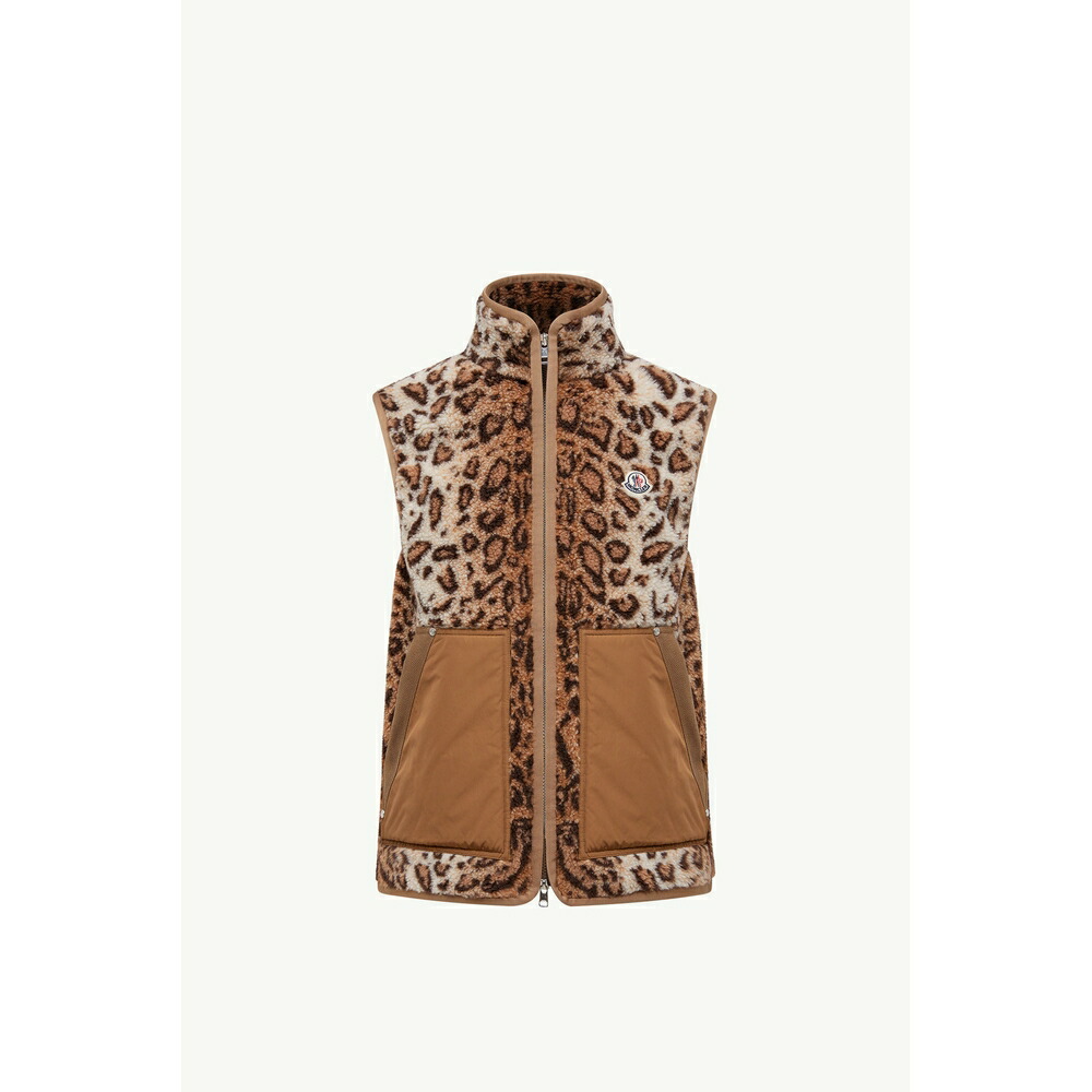 2025/26秋冬 MONCLER モンク軌跡 メンズZIP-UP WOOL BLEND VEST WITH TEDDY落ち込むより良い【Beige 】【貨物輸送無料】【定まり品】