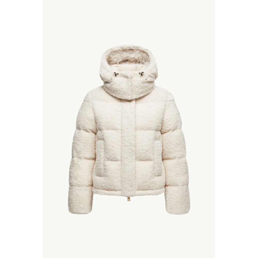 2025/26秋冬 MONCLER モンク軌跡 レディースVIRIEU SHORT DOWN JACKET WITH HOOD落ち込む上衣【Bianco 】【貨物輸送無料】【置き目品】