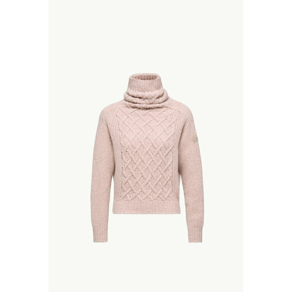 2025/26秋冬 MONCLER モンク軌跡 レディースALPACA BLEND TURTLENECK SWEATERティーシャツ【Rosa 】【貨物輸送無料】【定まり品】