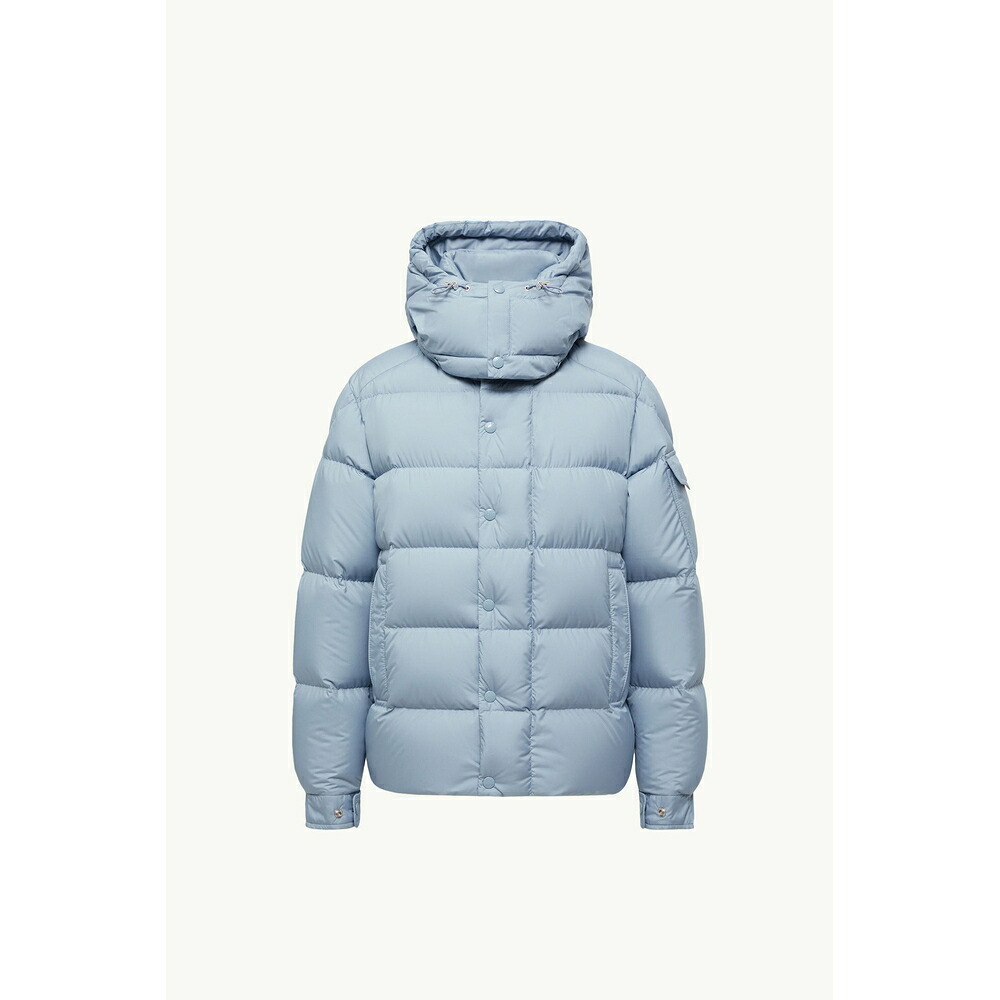 2025/26秋冬 MONCLER モンク軌跡 レディースMAYA 70 SHORT DOWN JACKET WITH HOOD落ち込む上衣【Celeste 】【貨物輸送無料】【置き目品】