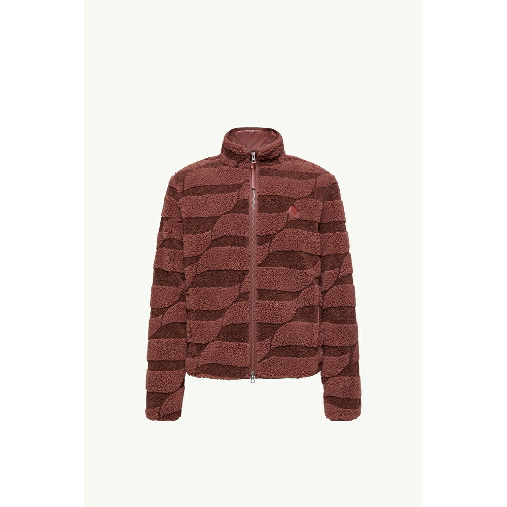 2026春夏 MONCLER モンクレール メンズTEDDY JACQUARD ZIP-UP SWEATSHIRTスウェット【Brown 】【送料無料】【正規品】