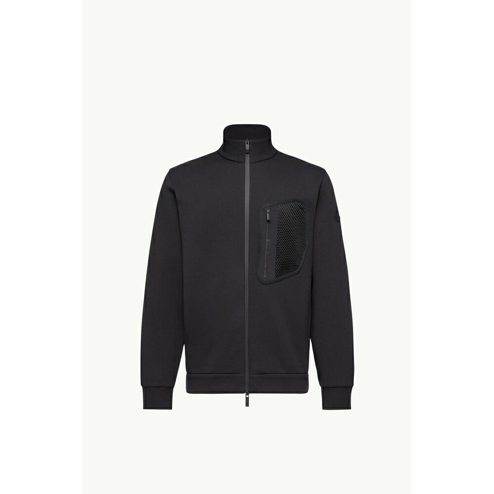 2026春夏 MONCLER モンク軌跡 メンズLOGO COTTON ZIP-UP SWEATSHIRT汗水【Black 】【貨物輸送無料】【定まり品】