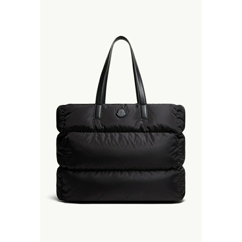 2026春夏 MONCLER モンク線路 メンズCARADOC WATER-REPELLENT TOTE BAGトートバッグ【Black 】【貨物輸送無料】【置き目品】