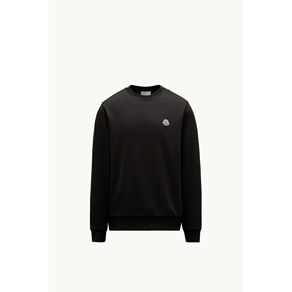 2026春夏 MONCLER モンク軌跡 メンズLOGO PATCH COTTON SWEATSHIRT汗水【Black 】【貨物輸送無料】【定め事品】