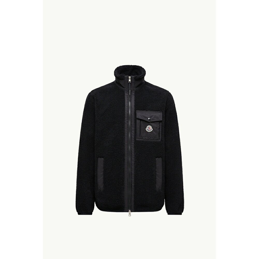 2026春夏 MONCLER モンクレール メンズTEDDY ZIP-UP SWEATSHIRT WITH POCKETスウェット【Black 】【送料無料】【正規品】