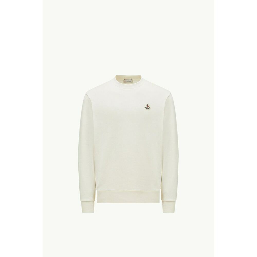 2026春夏 MONCLER モンク軌跡 メンズLOGO PATCH COTTON SWEATSHIRT汗水【White 】【貨物輸送無料】【定め事品】
