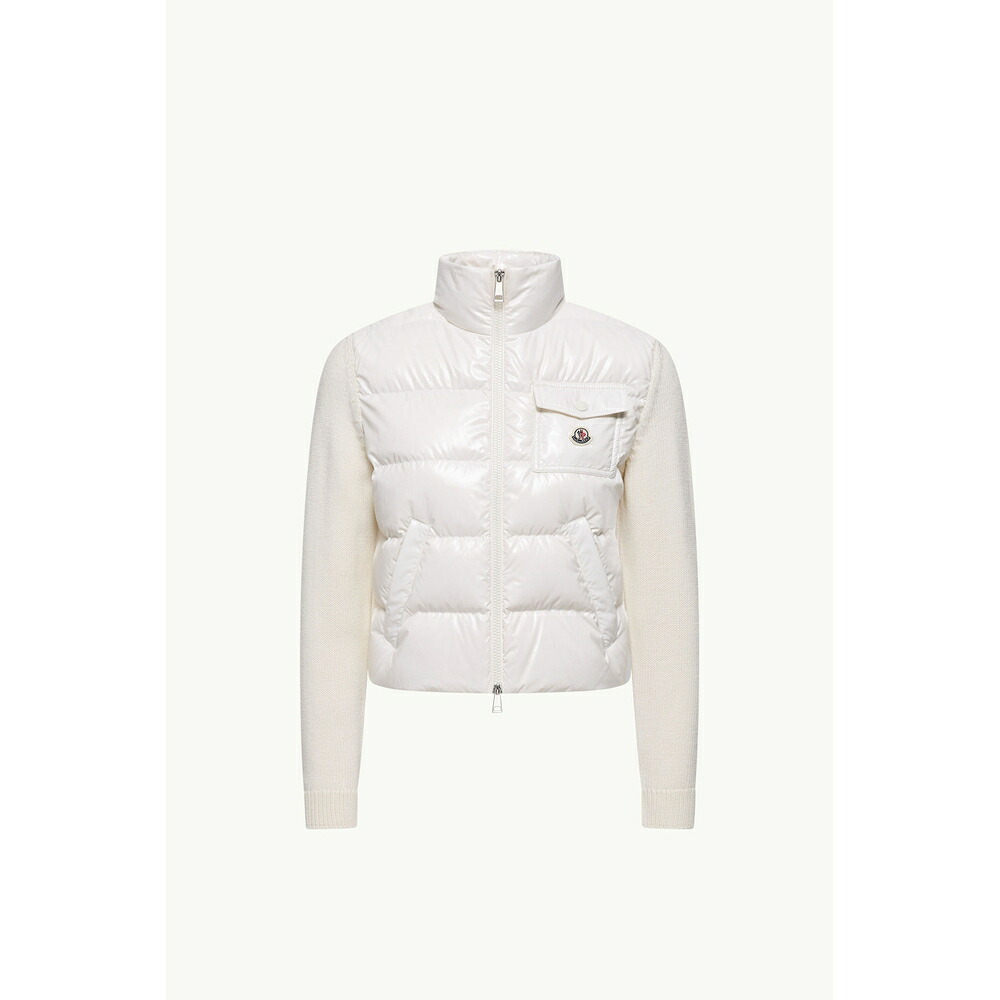 2026春夏 MONCLER モンクレール レディースPADDED ZIP-UP WOOL CARDIGANジャケット【White 】【送料無料】【正規品】|ブランドバッグ・雑貨CELEBRITY