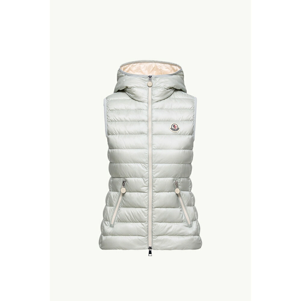 2026春夏 MONCLER モンク軌跡 レディースGLYGOSSE HOODED DOWN GILET落ちこむより良い【Gray 】【貨物輸送無料】【定め事品】