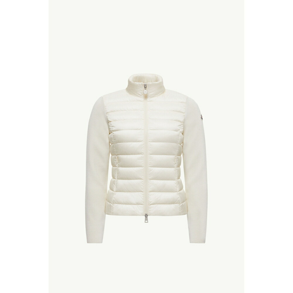 2026春夏 MONCLER モンクレール レディースPADDED WOOL ZIP-UP CARDIGANジャケット【White 】【送料無料】【正規品】 143,450円