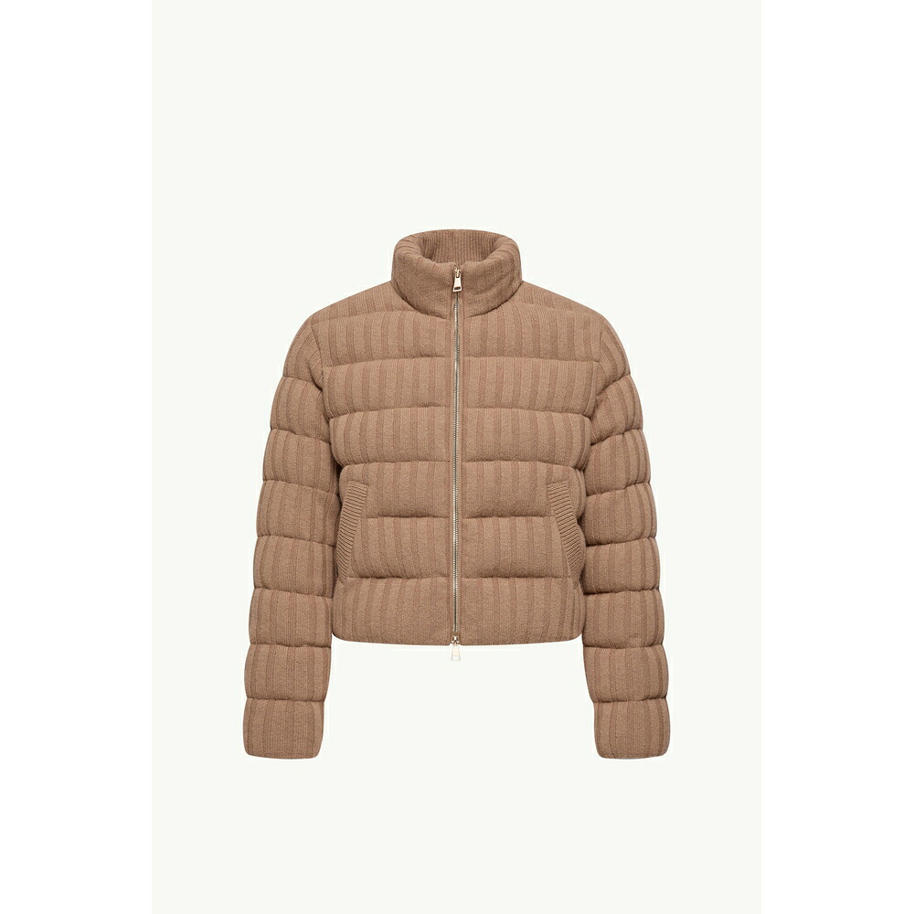 2026春夏 MONCLER モンク軌跡 レディースWOOL \u0026 CASHMERE BLEND PADDED CARDIGAN上衣【Camel Beige 】【貨物輸送無料】【置き目品】