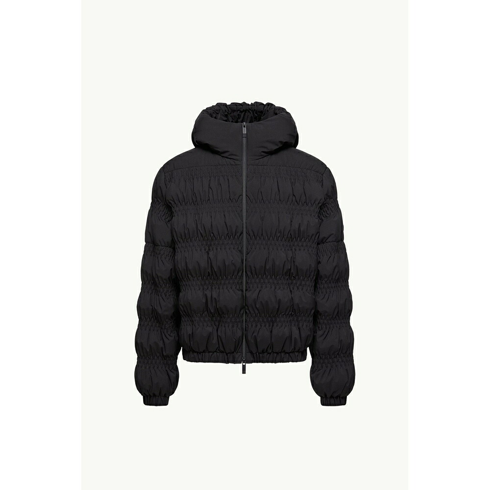 2026春夏 MONCLER モンク軌跡 レディースNOYER GATHER-QUILTED HOODED SHORT DOWN JACKET落ち込む上衣【Black 】【貨物輸送無料】【置き目品】