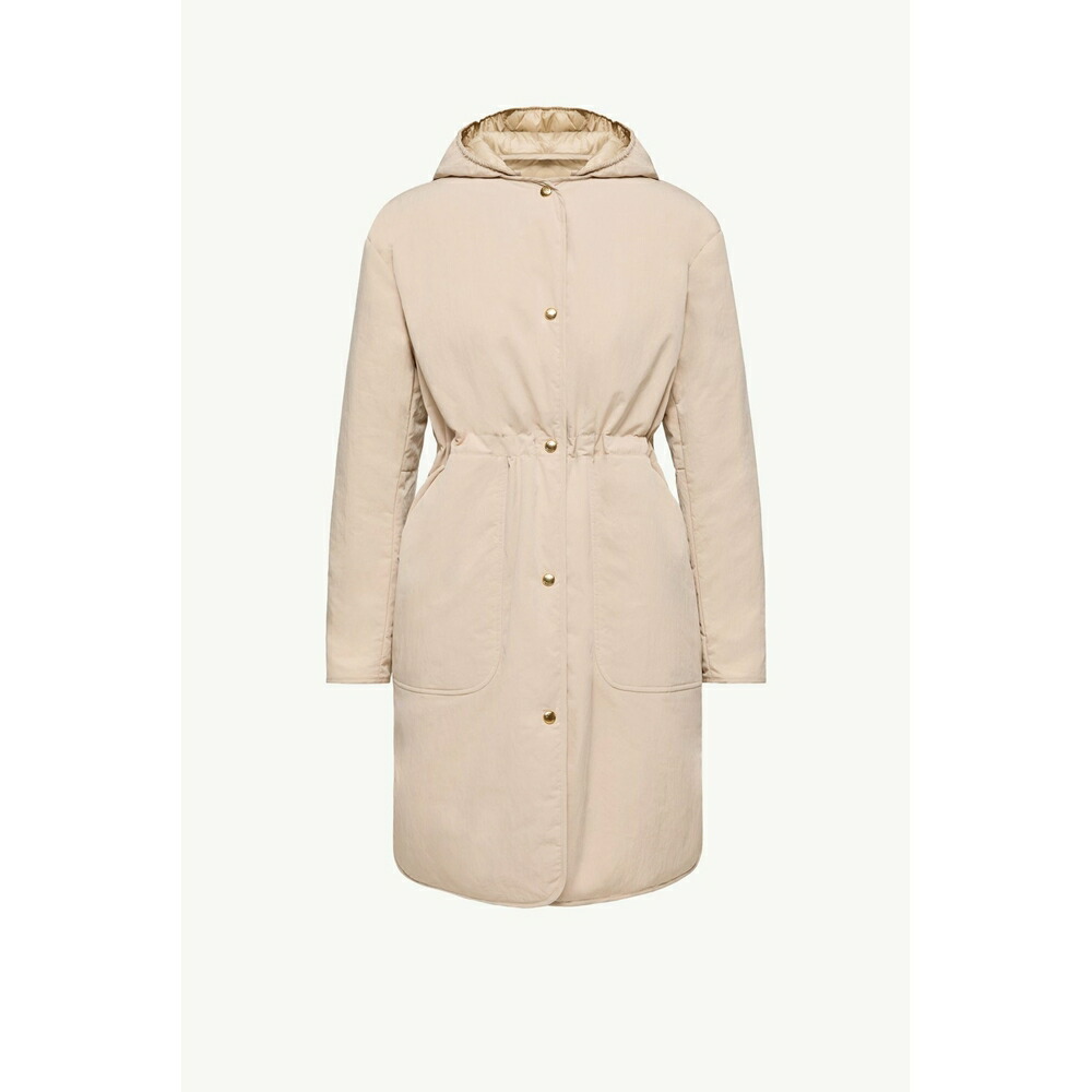 2026春夏 MONCLER モンク軌跡 レディースTHYMLONG REVERSIBLE HOODED DOWN PARKA COAT厚地の外套【Light Beige 】【貨物輸送無料】【置き目品】