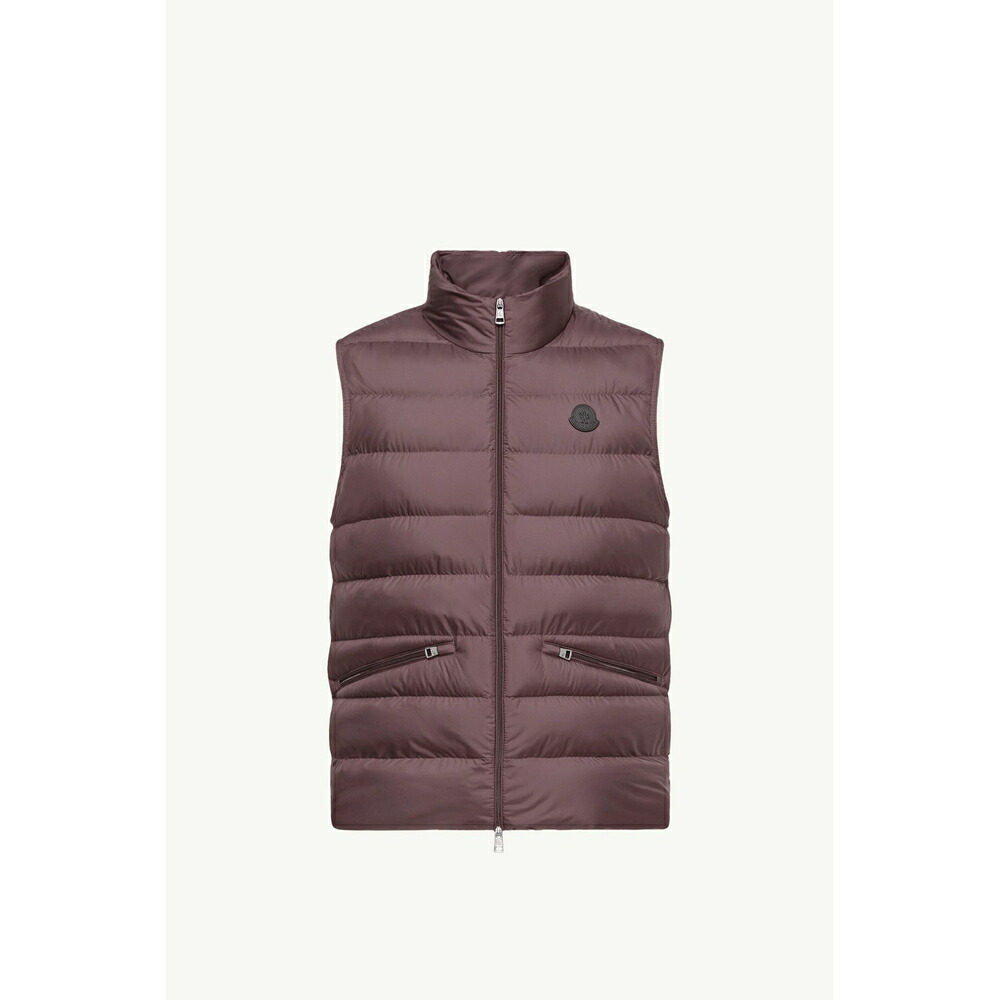 2026春夏 MONCLER モンクレール メンズLECHTAL DOWN GILETダウンベスト【Grape Red 】【送料無料】【正規品】
