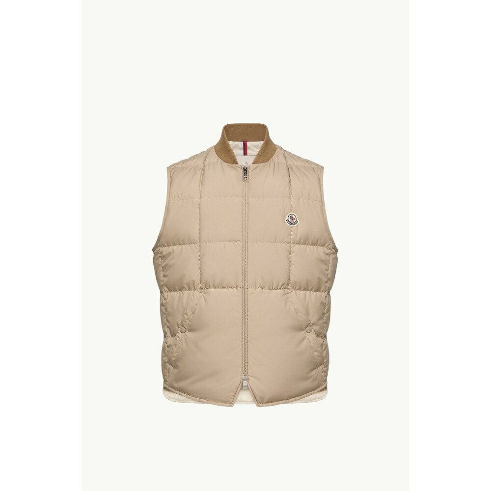 2026春夏 MONCLER モンクレール メンズELBERTON SQUARE-QUILTED DOWN GILETダウンベスト【Gray Beige 】【送料無料】【正規品】｜ブランドバッグ・雑貨CELEBRITY