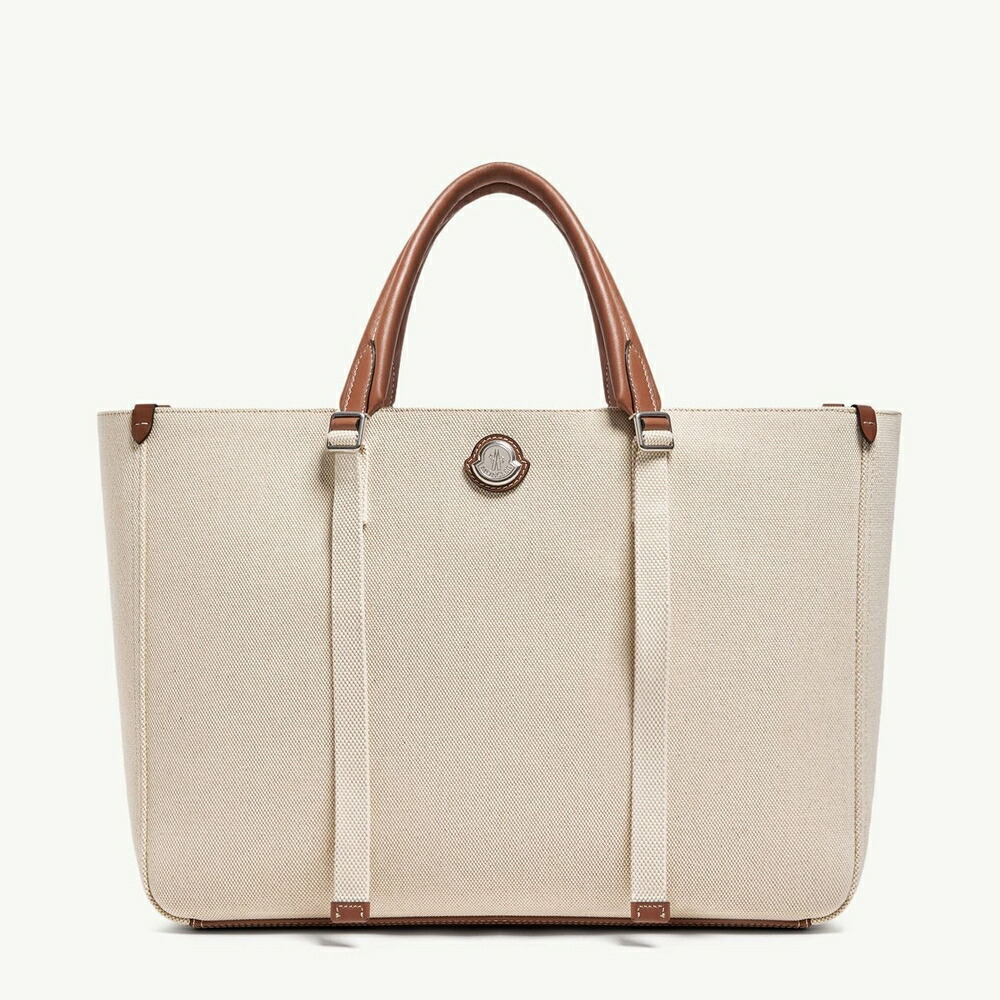 2026春夏 MONCLER モンクレール メンズCARLO CANVAS TOTE BAGトートバッグ【White Ivory 】【送料無料】【正規品】|ブランドバッグ・雑貨CELEBRITY