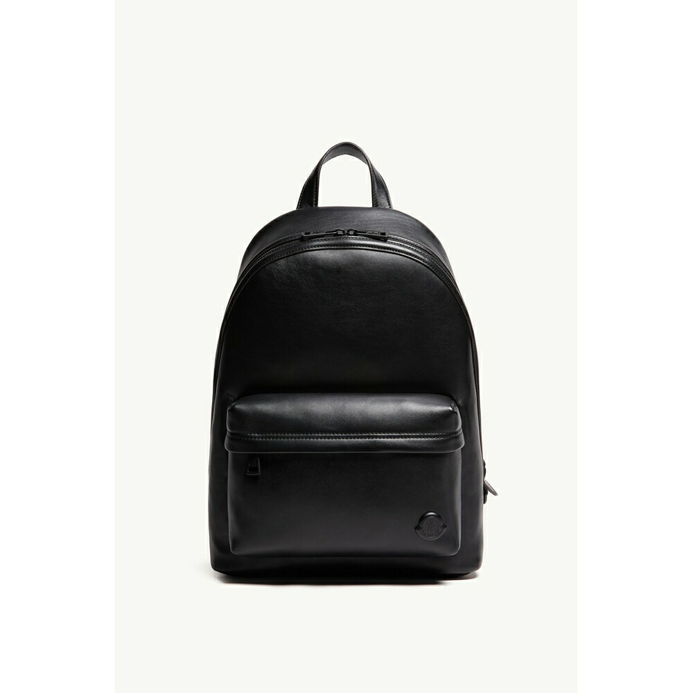 2026春夏 MONCLER モンク軌跡 メンズCARLO LEATHER BACKPACKうしろ側容器に並べる【Black 】【貨物輸送無料】【定め事品】