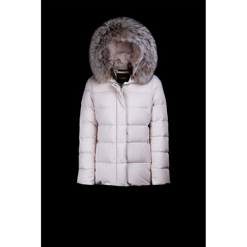 ムーレー MooRER  2025/26秋冬 レディース KILIE-FUR-KN落ち込む上衣【ivory 】【貨物輸送無料】【置き目品】