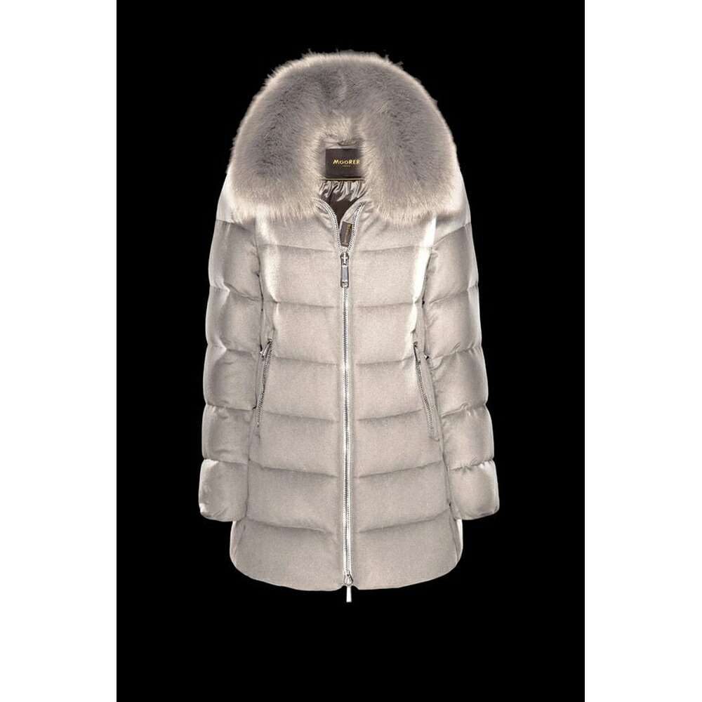 ムーレー MooRER  2025/26秋冬 レディース DORADO-FUR-LS9落ち込む上衣【mandorla 】【貨物輸送無料】【置き目品】