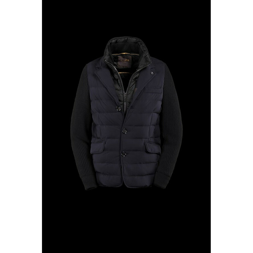 ムーレー MooRER 2025/26秋冬 メンズ ROGERS-KNM上衣【darkblu 】【貨物輸送無料】【置き目品】