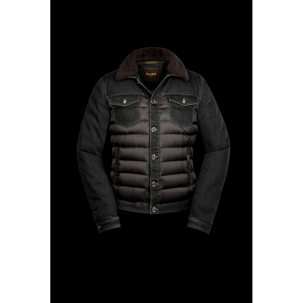 ムーレー MooRER 2025/26秋冬 メンズ MONDOR-FUR-106S落ち込む上衣【nero 】【貨物輸送無料】【置き目品】