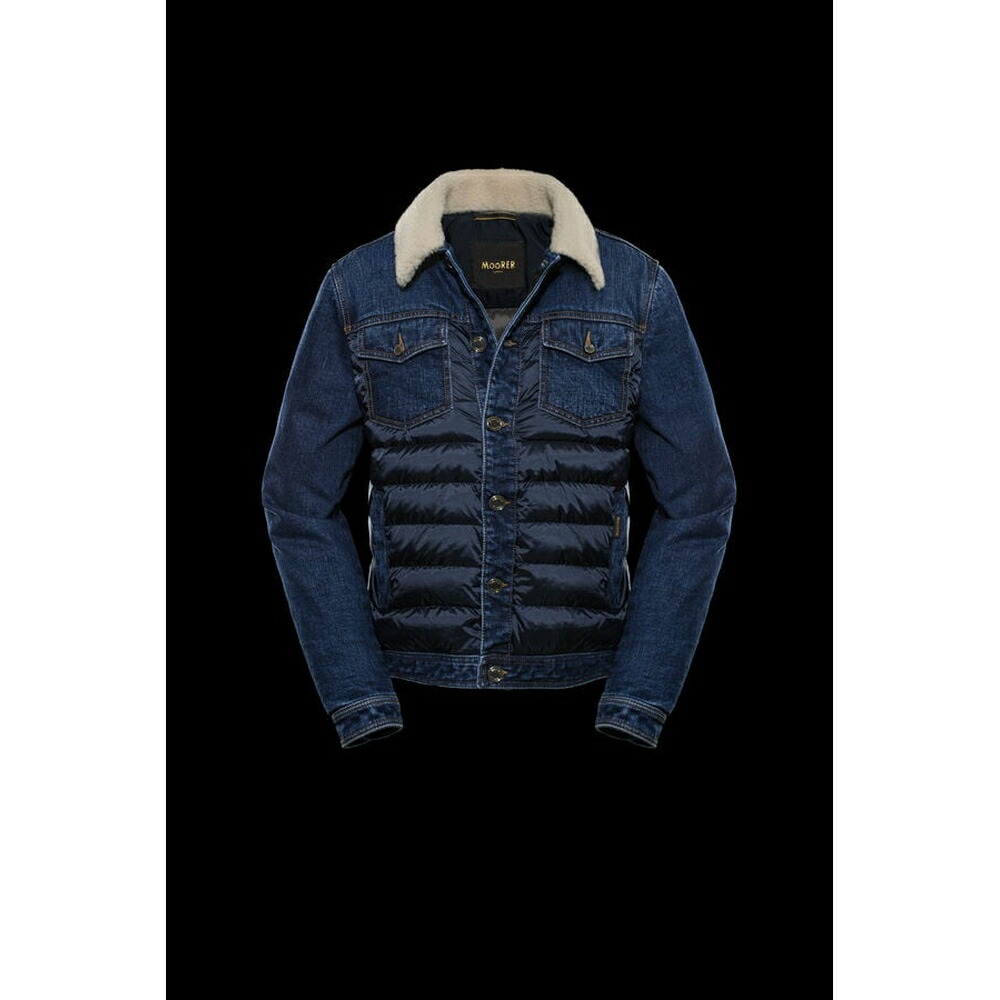 ムーレー MooRER 2025/26秋冬 メンズ MONDOR-FUR-104S落ちこむ上衣【blue 】【貨物輸送無料】【置き目品】