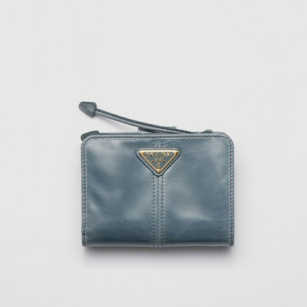 プラダ PRADA 2026春夏 レディース ソフトルックスレザー 財布1ML018_2CYR_F0154【ブルー 】【送料無料】【正規品】|ブランドバッグ・雑貨CELEBRITY