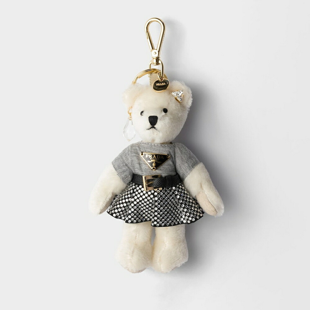 プラダ PRADA 2026春夏 レディース テディ キーリング チャーム1TO27G_2HNK_F0LVK【ホワイト/クリスタル 】【送料無料】【正規品】|ブランドバッグ・雑貨CELEBRITY