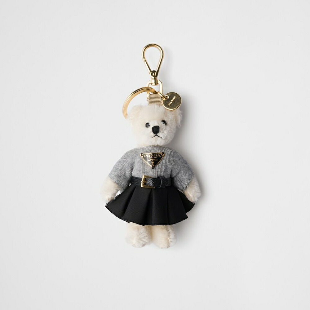 プラダ PRADA 2026春夏 レディース メタルリング付 Teddy キーチェーン チャーム1TO047_2C3M_F0009【ホワイト 】【送料無料】【正規品】|ブランドバッグ・雑貨CELEBRITY