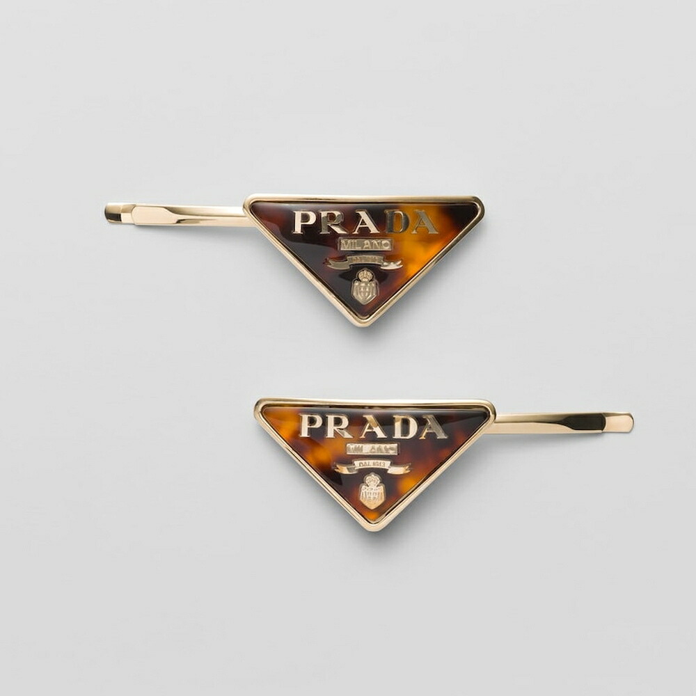 プラダ PRADA 2026春夏 レディース プレックスxメタル バレッタ1IF169_2CL2_F03U2【ハニー／トータスシェル 】【送料無料】【正規品】｜ブランドバッグ・雑貨CELEBRITY