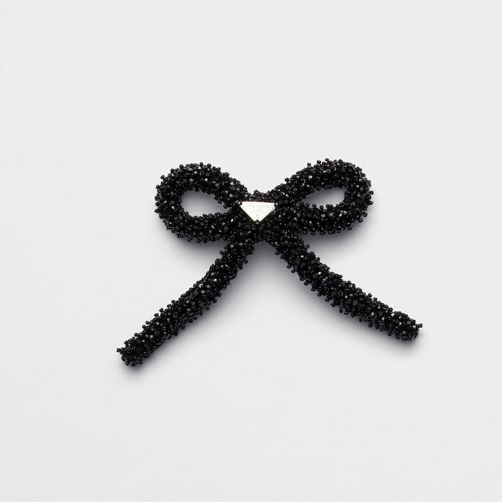 プラダ PRADA 2026春夏 レディース クリスタル付 ヘアクリップ1IF270_2HBS_F0002【ブラック 】【送料無料】【正規品】｜ブランドバッグ・雑貨CELEBRITY