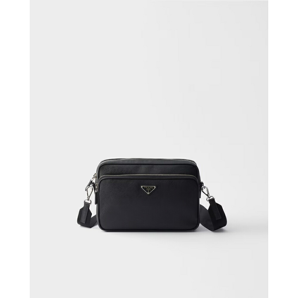 プラダ PRADA 2026秋冬 メンズ サフィアーノレザー ショルダーバッグ【ブラック 】【送料無料】【正規品】|ブランドバッグ・雑貨CELEBRITY