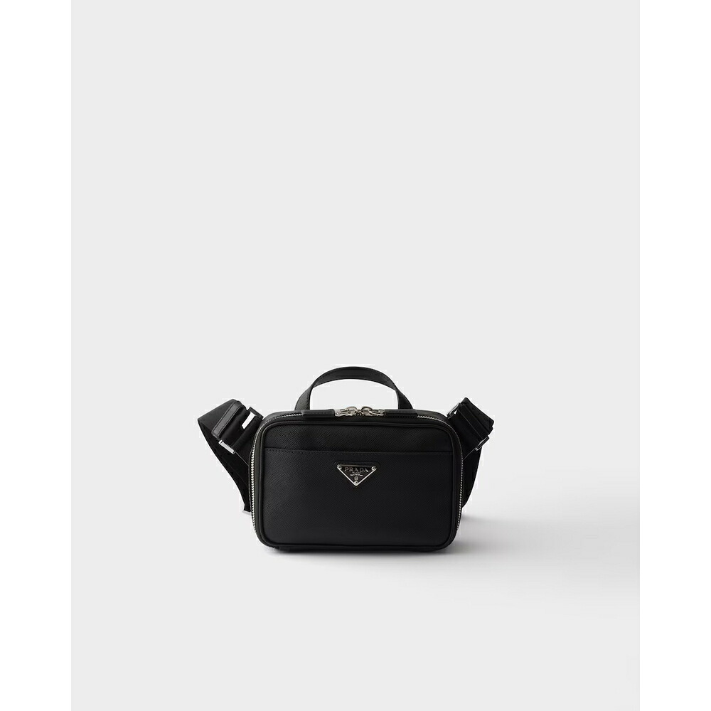 プラダ PRADA 2026秋冬 メンズ サフィアーノレザー ショルダーバッグ【ブラック 】【送料無料】【正規品】|ブランドバッグ・雑貨CELEBRITY