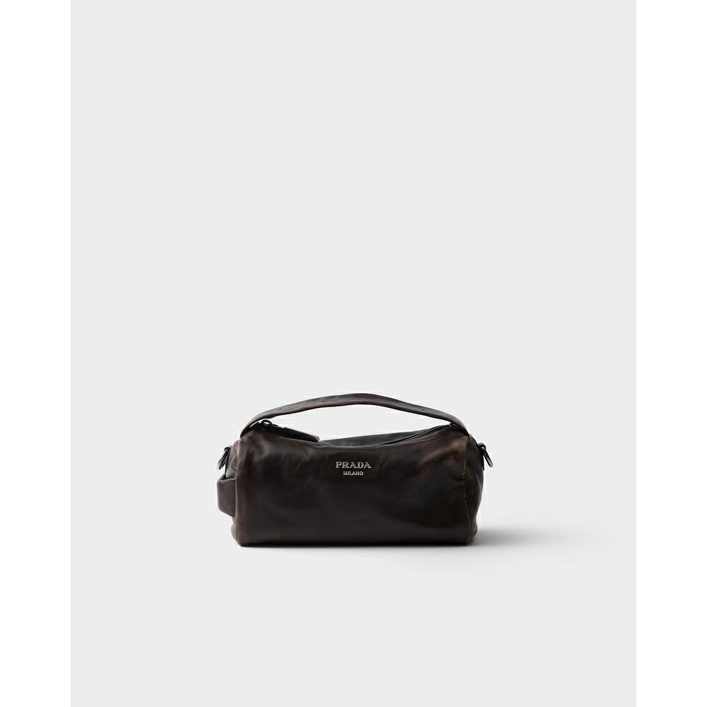 プラダ PRADA 2026秋冬 メンズ ナッパレザー ショルダーバッグ【ダークブラウン 】【送料無料】【正規品】|ブランドバッグ・雑貨CELEBRITY