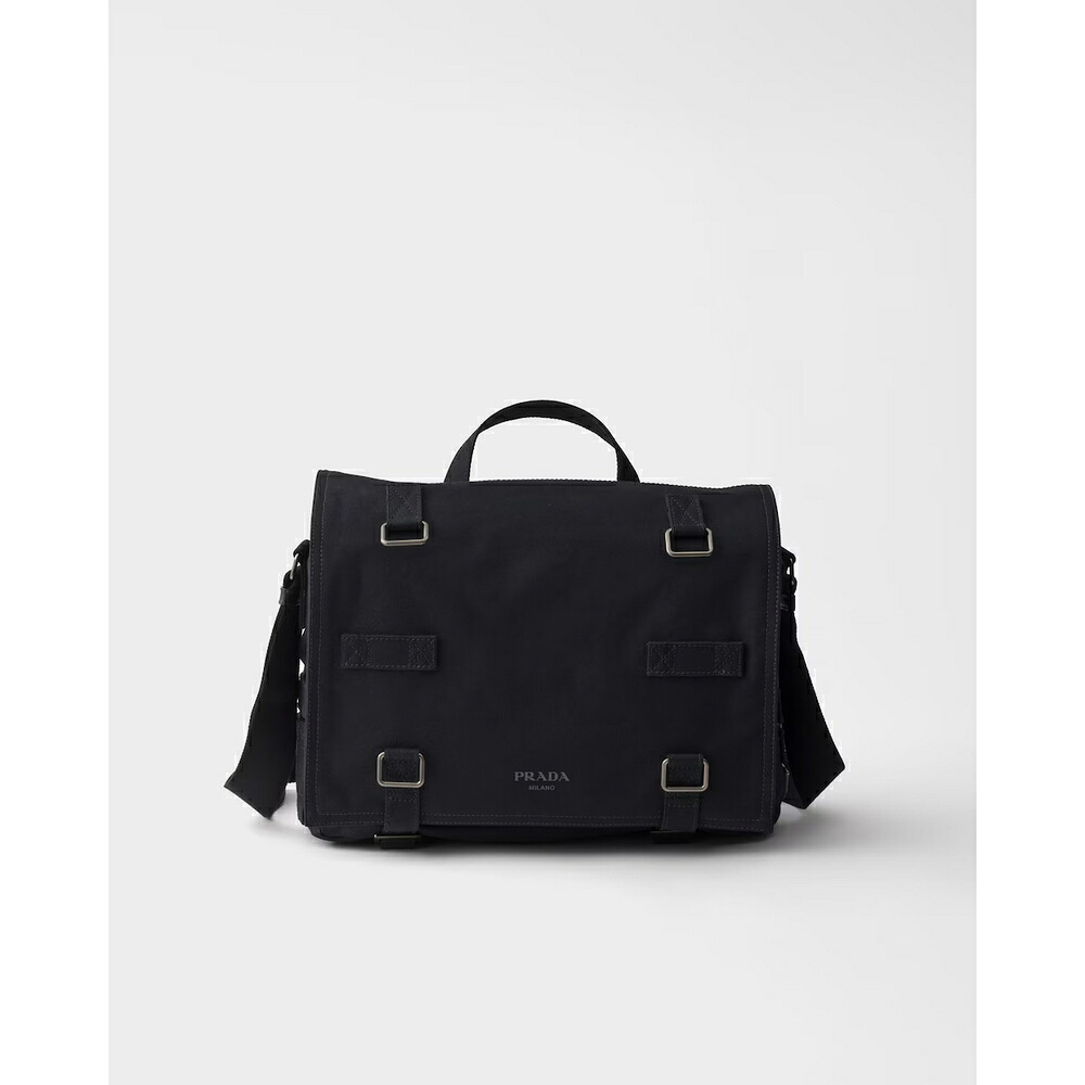 プラダ PRADA 2026秋冬 メンズ キャンバス ショルダーバッグ【ブラック 】【送料無料】【正規品】|ブランドバッグ・雑貨CELEBRITY