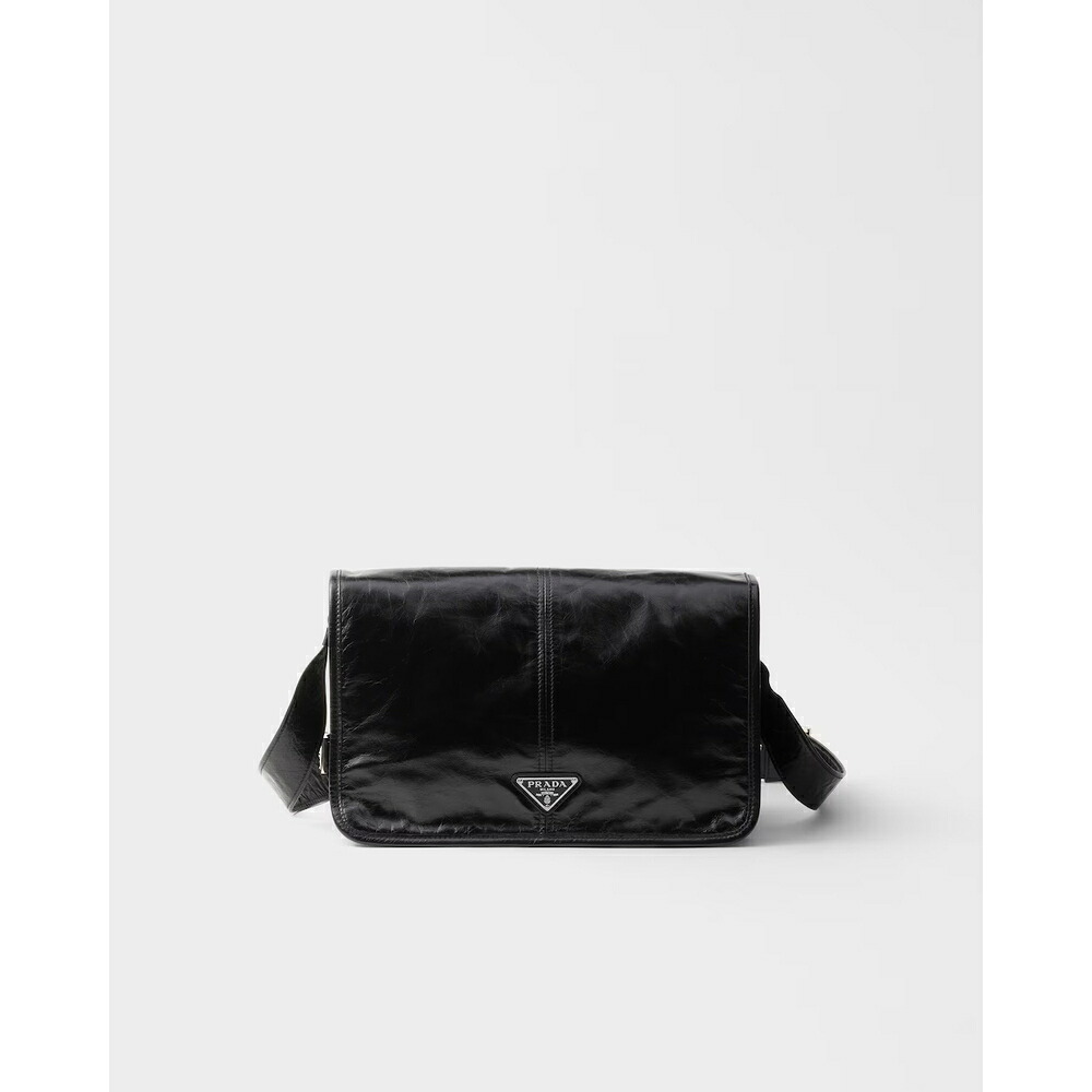 プラダ PRADA 2026秋冬 メンズ ソフトルックスレザー ショルダーバッグ【ブラック 】【送料無料】【正規品】|ブランドバッグ・雑貨CELEBRITY