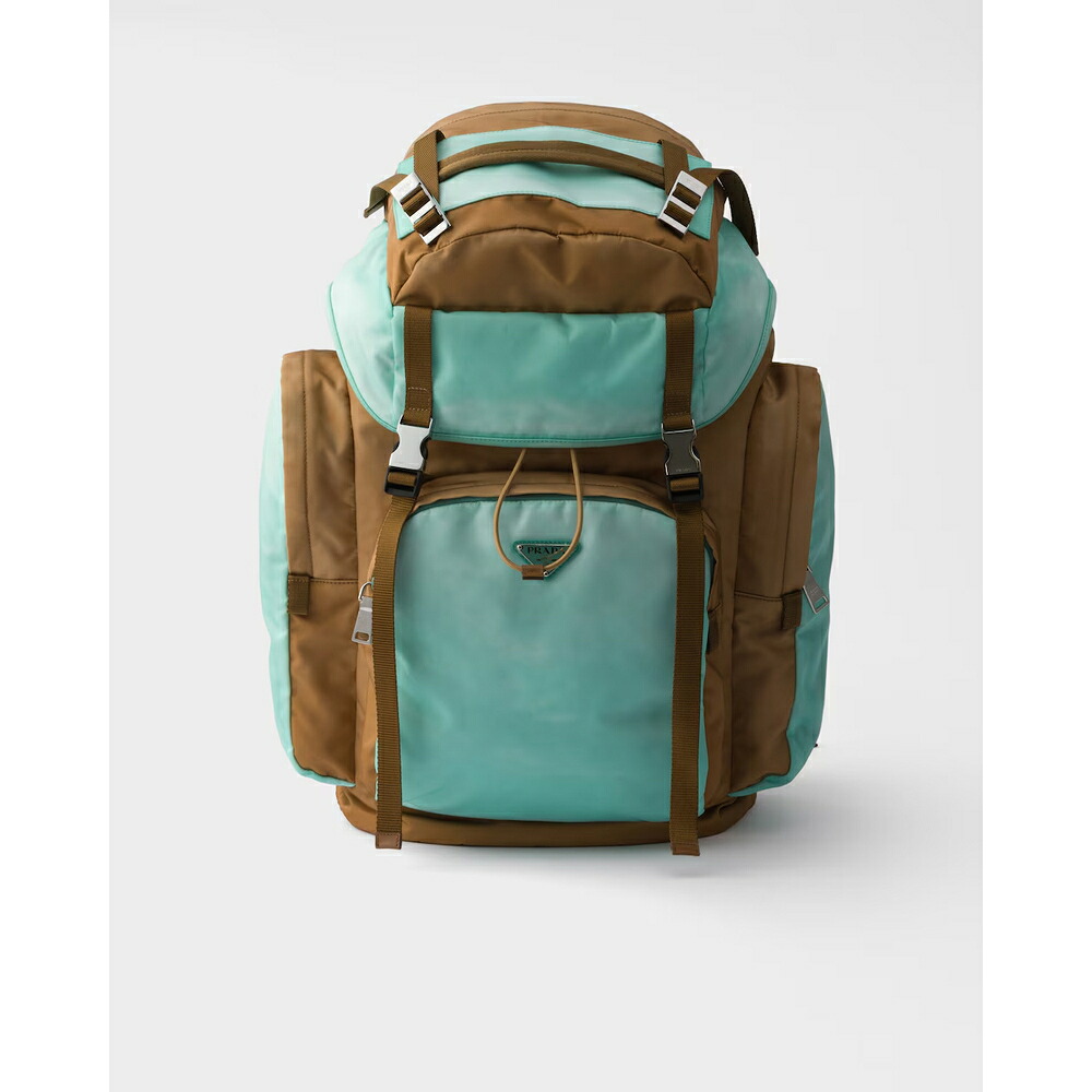 プラダ PRADA 2026秋冬 メンズ ラージ Re Nylon サフィアーノレザー バックパック【ブランデー/ジェイド 】【送料無料】【正規品】|ブランドバッグ・雑貨CELEBRITY