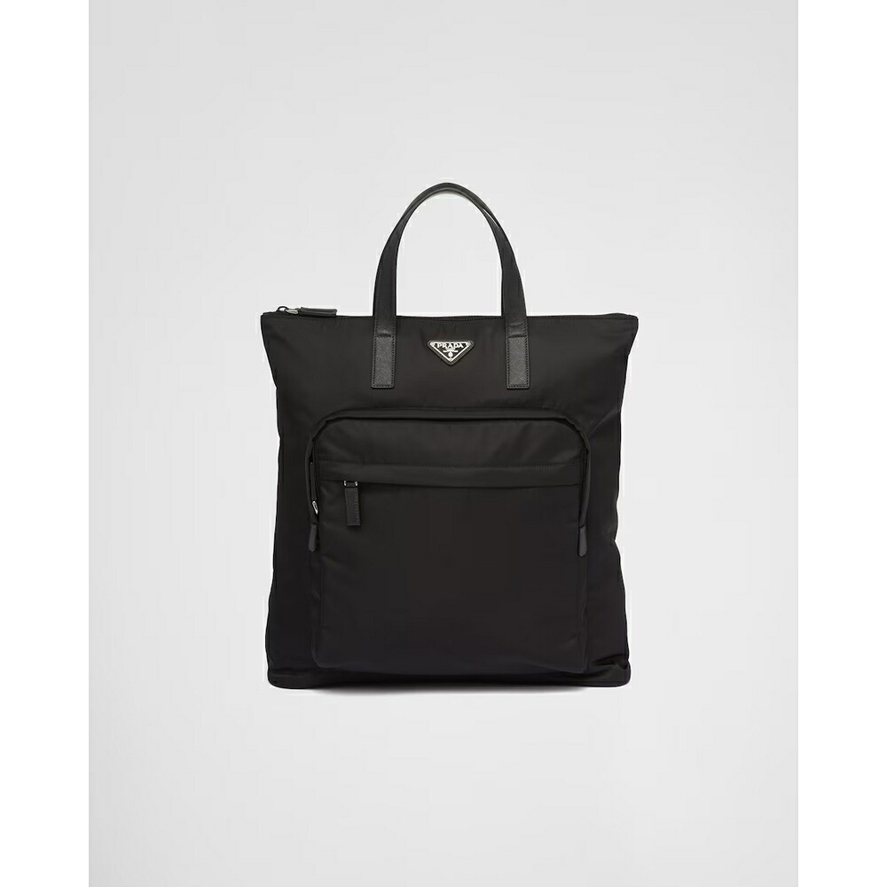 プラダ PRADA 2026秋冬 メンズ Re Nylon xサフィアーノレザー トートバッグ【ブラック 】【送料無料】【正規品】|ブランドバッグ・雑貨CELEBRITY