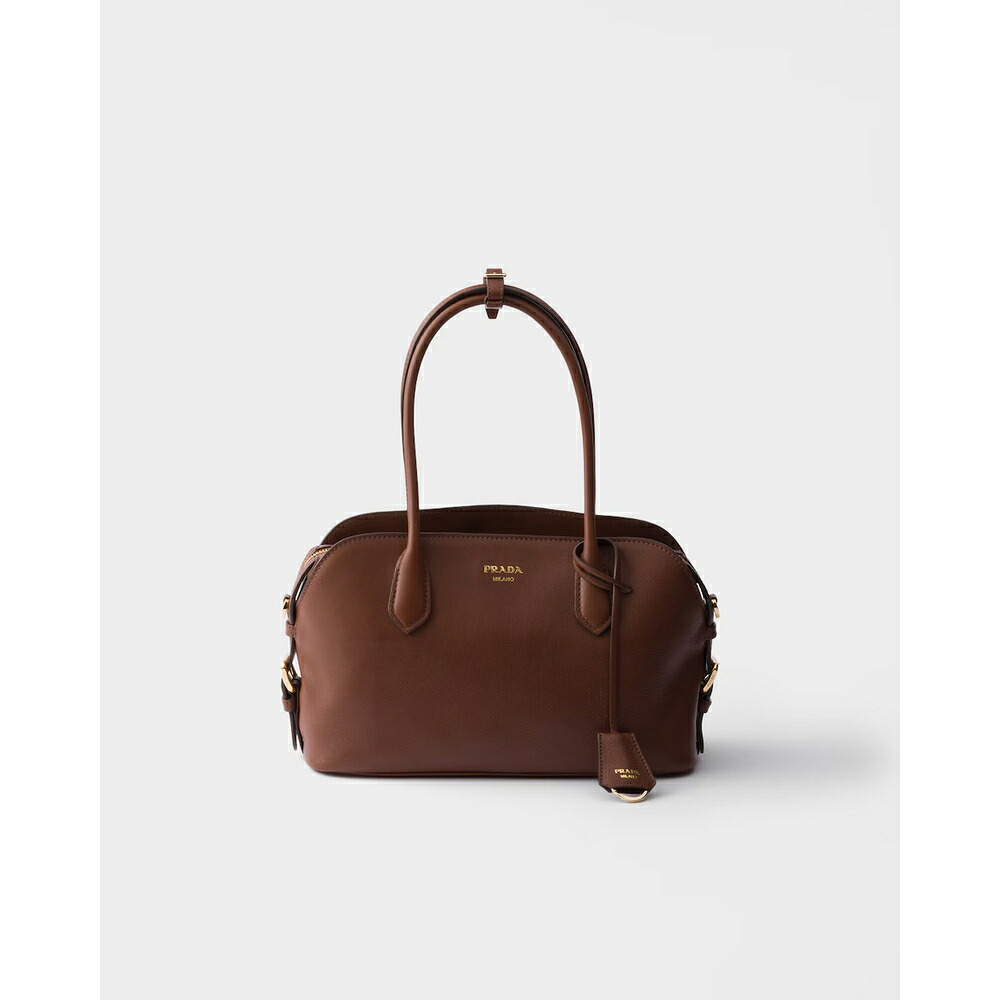 プラダ PRADA 2026秋冬 レディース シニェ ミディアム レザー トートバッグ1BG609_2HF2_F0042_V_DOO【チェストナットブラウン 】【送料無料】【正規品】｜ブランドバッグ・雑貨CELEBRITY