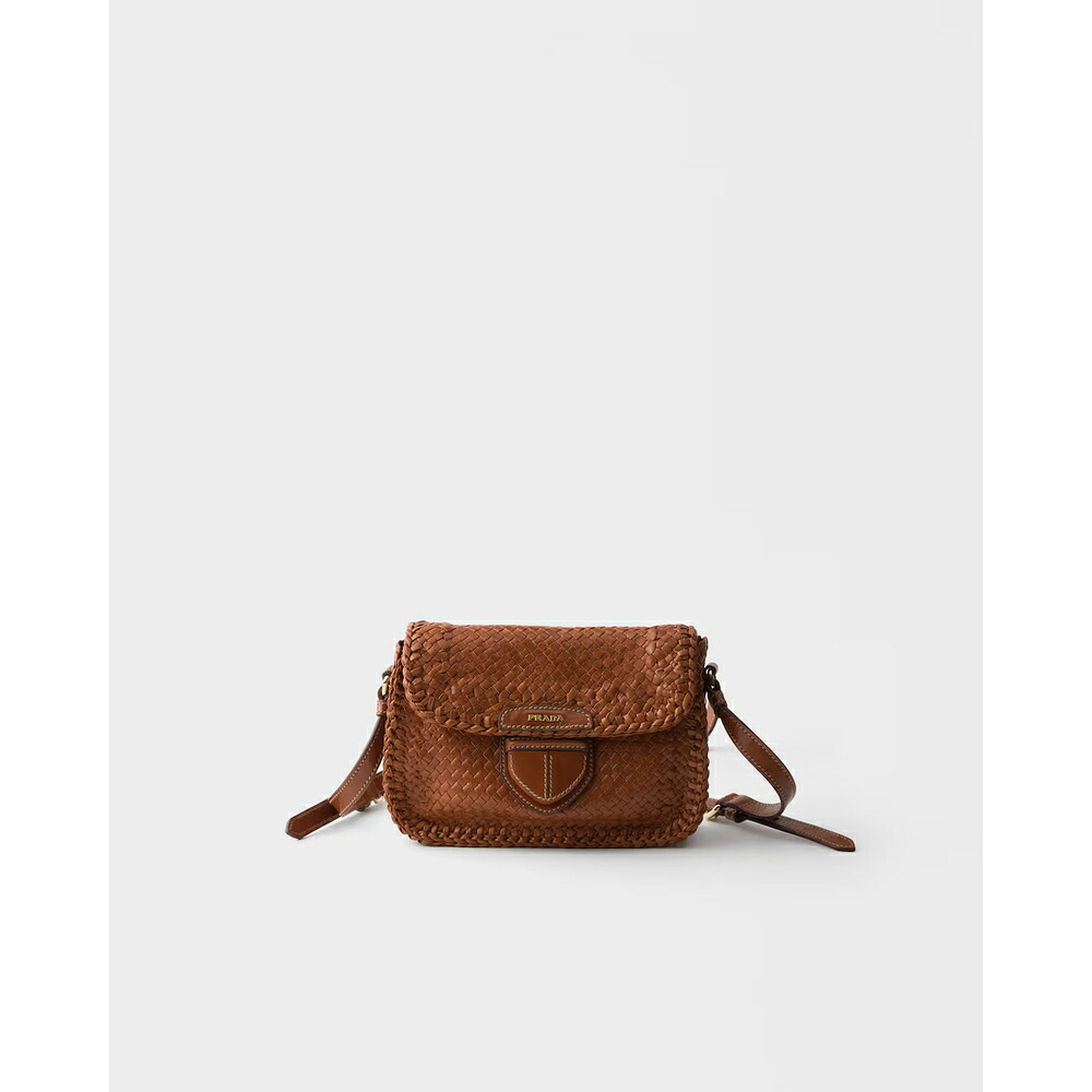 プラダ PRADA 2026秋冬 レディース ウーヴンレザー ミニ ショルダーバッグ1BD781_2AII_F0046_V_OOO【コニャックブラウン 】【送料無料】【正規品】｜ブランドバッグ・雑貨CELEBRITY 316,800円