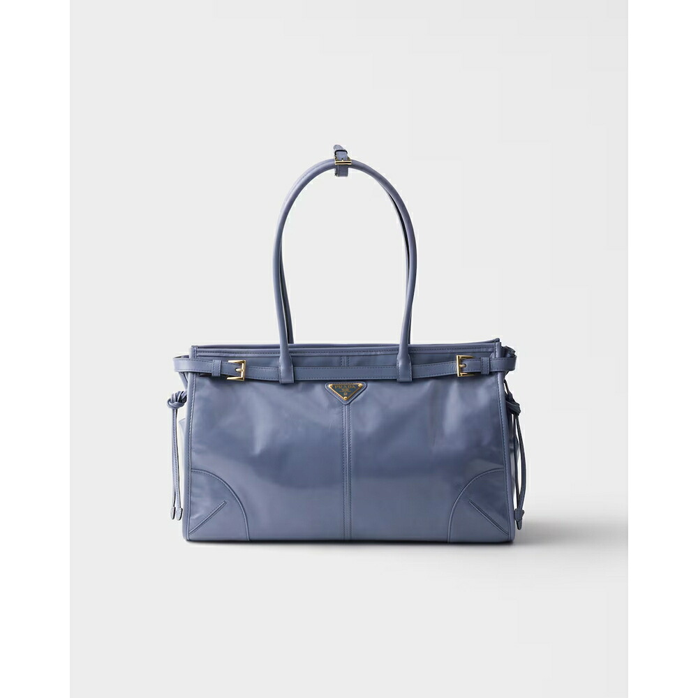 プラダ PRADA 2026秋冬 レディース ボニー ラージ レザー ハンドバッグ1BA433_2CYR_F05GU_V_MOO【アヴィエーションブルー 】【送料無料】【正規品】｜ブランドバッグ・雑貨CELEBRITY