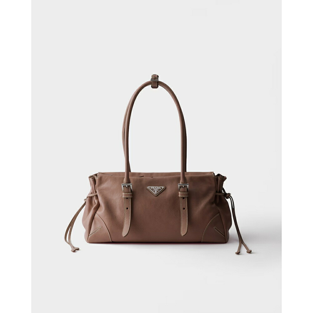 プラダ PRADA 2026秋冬 レディース ボニー アンティーク加工レザー ミディアム トートバッグ1BG628_2HF2_F0042_V_OOX【チェストナットブラウン 】【送料無料】【正規品】|ブランドバッグ・雑貨CELEBRITY