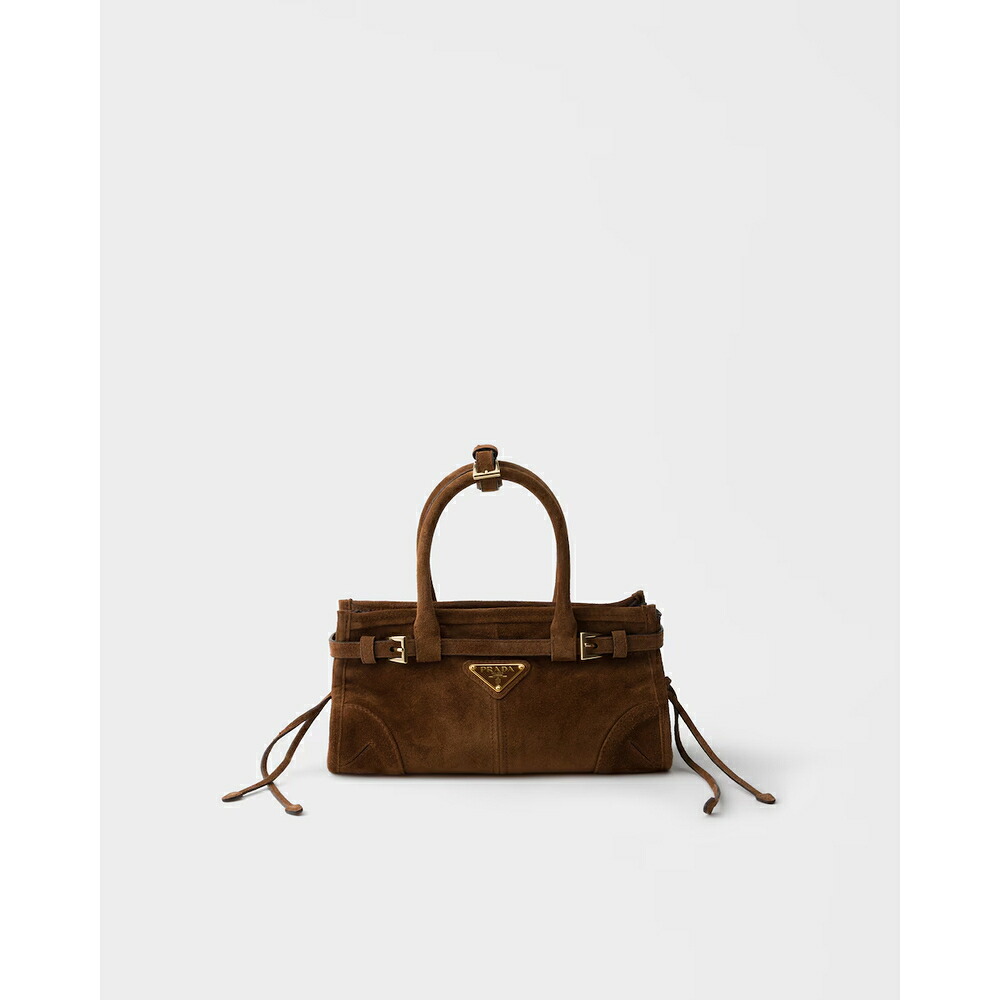 プラダ PRADA 2026秋冬 レディース ボニー スエード ミニハンドバッグ1BA486_2C4S_F0324_V_OOO【ココアブラウン 】【送料無料】【正規品】｜ブランドバッグ・雑貨CELEBRITY
