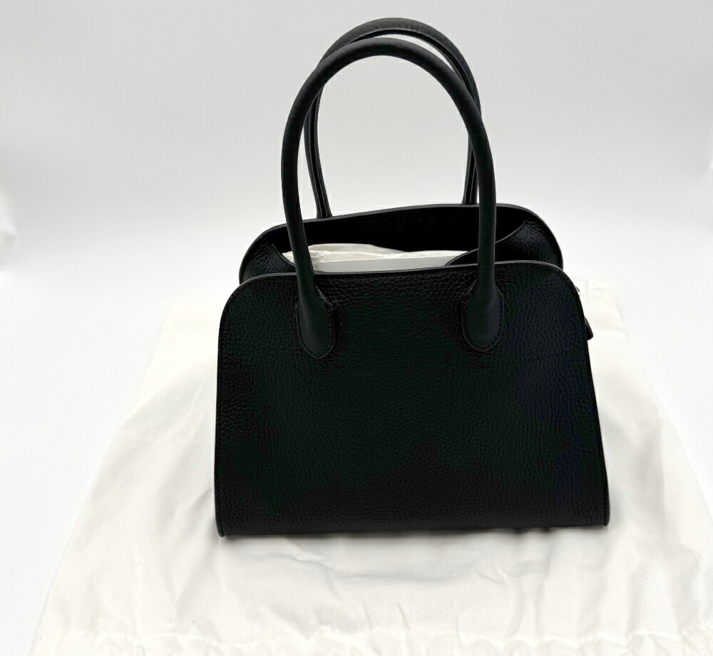 【即納】ザ・ロウ THE ROW Soft Margaux 10 マルゴー 御徒面子 なめし革 黒 黒いこと【貨物輸送無料】【定め事品】※手に入れる捉え所のない品