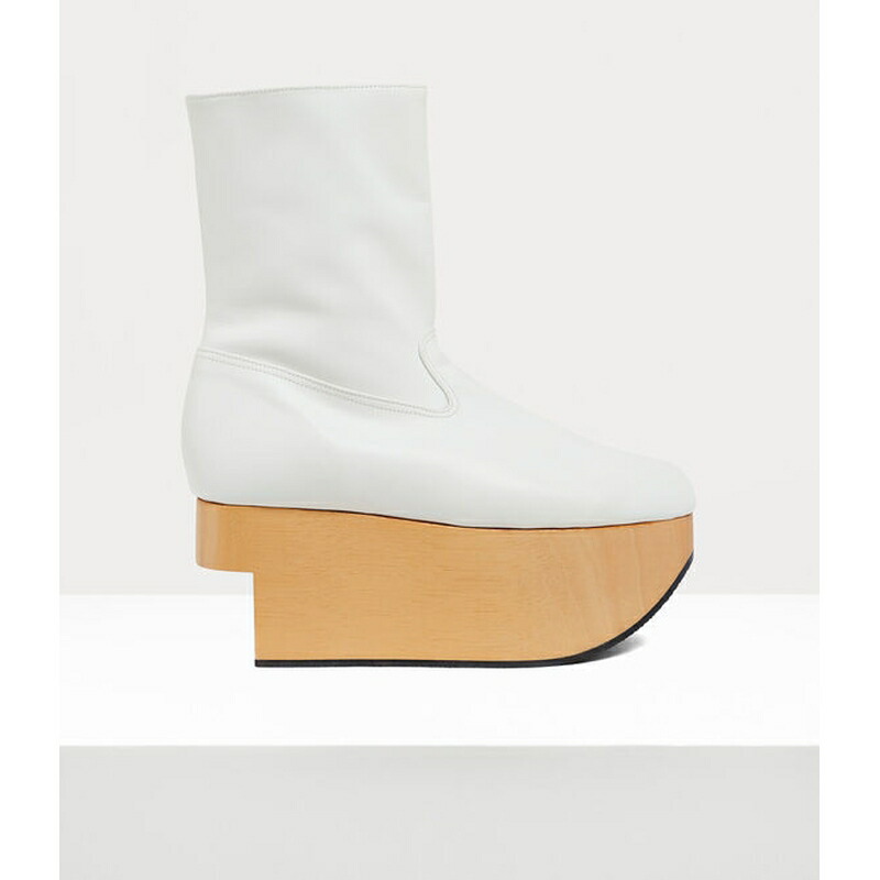 ヴィヴィアンウエストウッド Vivienne Westwood レディース ROCKING HORSE BOOTロッキンホースブーツ【white 】【貨物輸送無料】【定め事品】