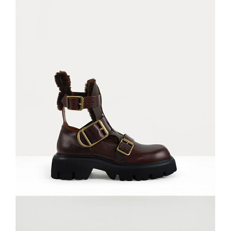 ヴィヴィアンウエストウッド Vivienne Westwood レディース ROME COMMANDO BOOTSブーツ【brown 】【送料無料】【正規品】|ブランドバッグ・雑貨CELEBRITY
