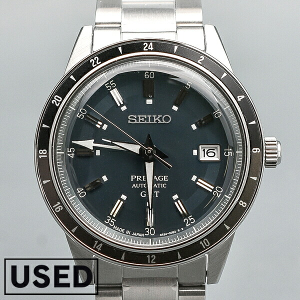 【中古】セイコー SEIKO プレザージュ PRESAGE SARY229 メカニカル 自動巻(手巻つき) Style60's GMTモデル ヴィンテージ メンズ[正規品] 腕時計 時計