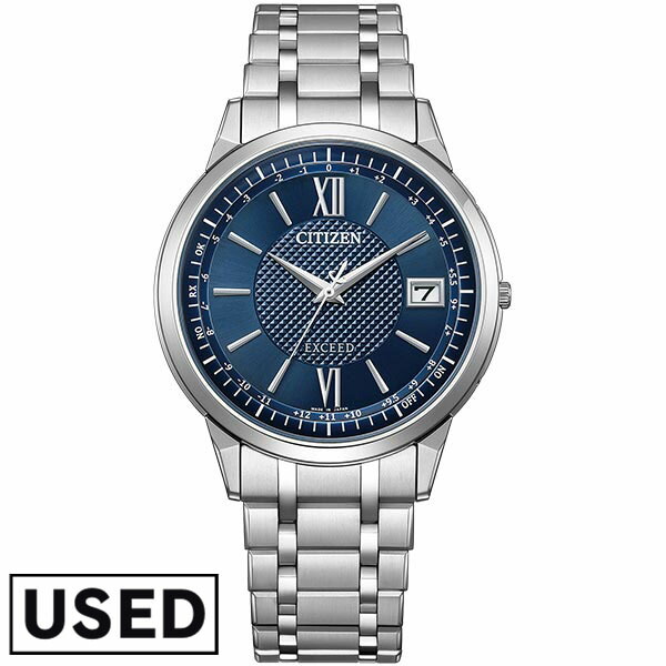 【中古】シチズン CITIZEN エクシード EXCEED 世界最薄 光発電エコ・ドライブ電波時計 ダイレクトフライト CB1140-61L メンズ 腕時計 時計