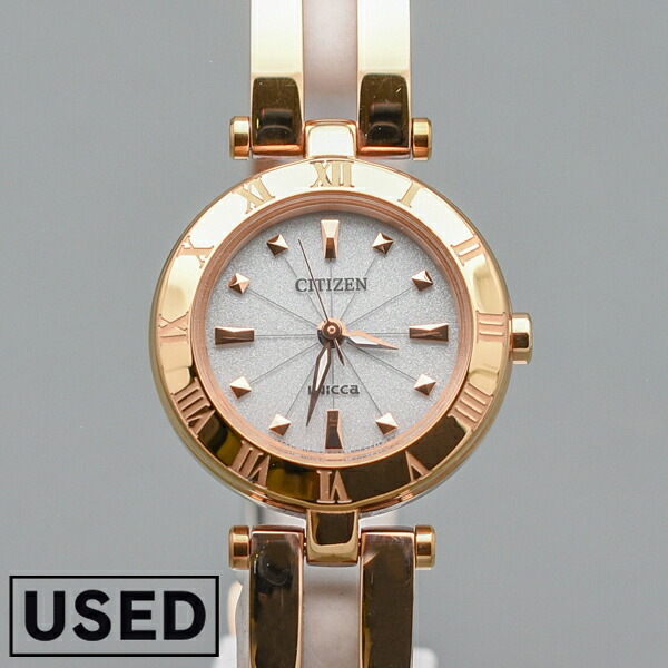 【中古】シチズン CITIZEN ウィッカ wicca NA15-1573C かわいい 社会人 就活 [正規品] レディース 腕時計 時計