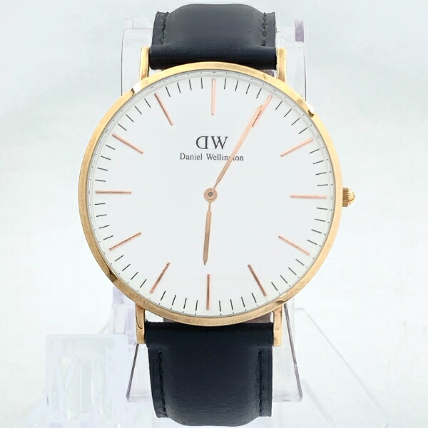 【在庫一掃SALE】売切れ御免★ジャンク ダニエル ウェリントン DANIEL WELLINGTON 40mm クラシック シェフィールド DW00600007 腕時計 時計|腕時計本舗USED