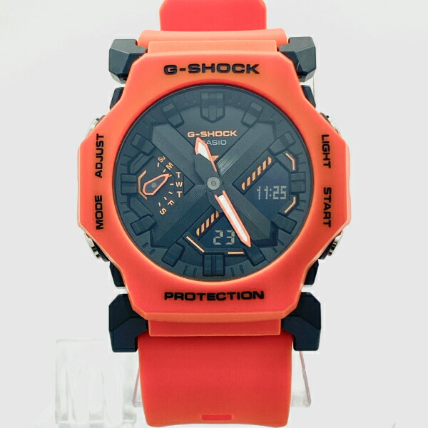 【中古】カシオ CASIO Gショック G-SHOCK オレンジカラーモデル GA-2300FL-4AJF 腕時計 時計